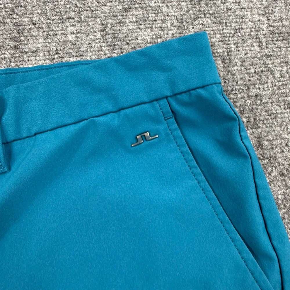J.Lindeberg Eloy Golf Shorts Size‎ 38 Teal Blue Performance Active Flaw Men's
